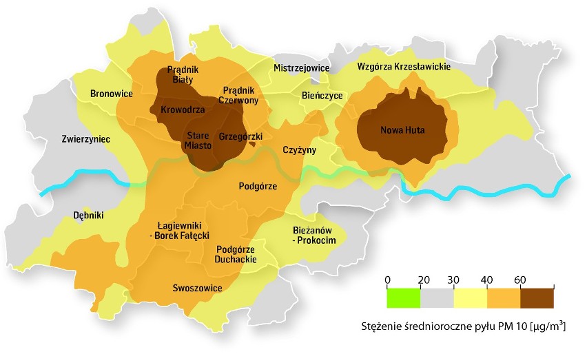 Mapa opracowana na podstawie danych z portalu Małopolskiej...