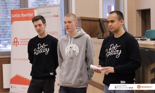 Ich pomysł na firmę, czyli Rób RzeczyTwórcy start-upu Rób Rzeczy: od lewej Jakub Piękosz, Przemysław Adamczewski i Michał Ziółkowski