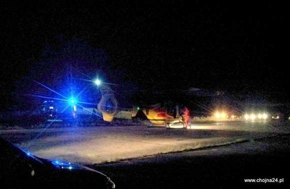 Do wypadku doszło w piątek wieczorem, na lotnisku w Chojnie.