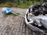 Wypadek na drodze wojewódzkiej nr 240 w Żalnie między Chojnicami a Tucholą. Jedna osoba ranna