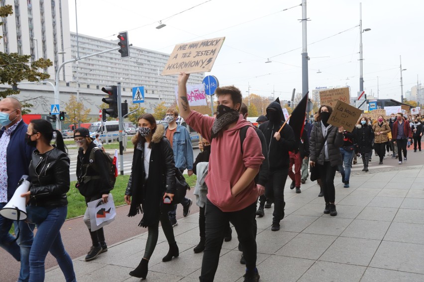 Strajk studentek Uniwersytetu Śląskiego w Katowicach....