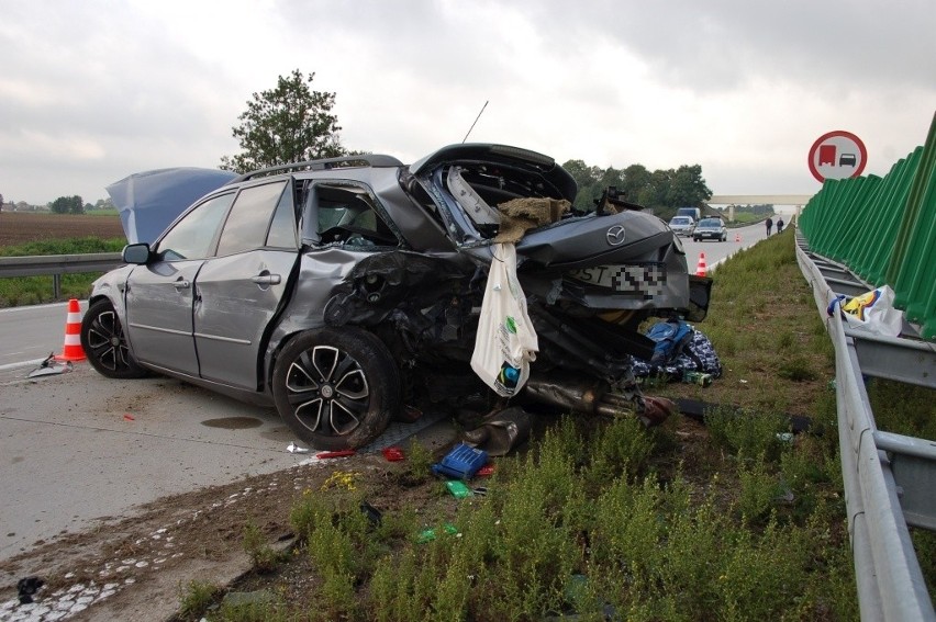 Śmiertelny wypadek na autostradzie A4, 27.09.2014