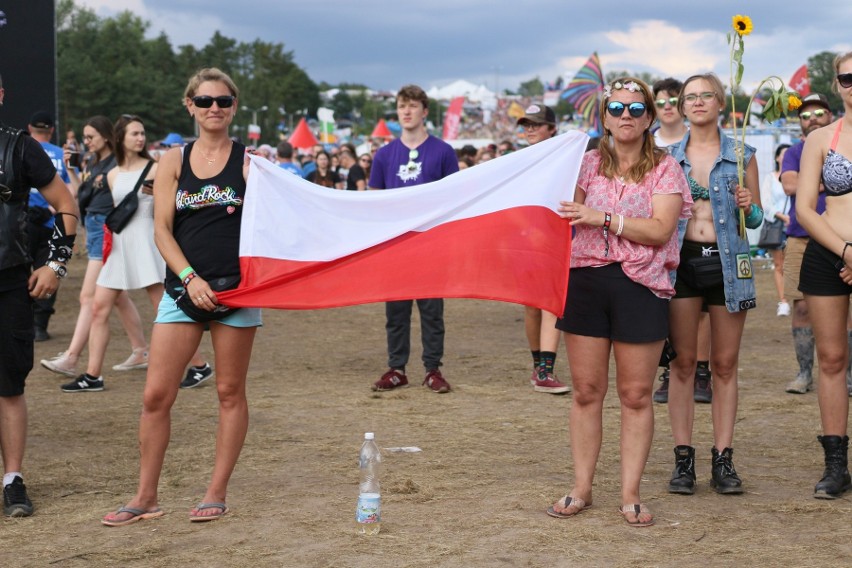 Uczestnicy festiwalu PolAndRock w Kostrzynie nad Odrą, jak...