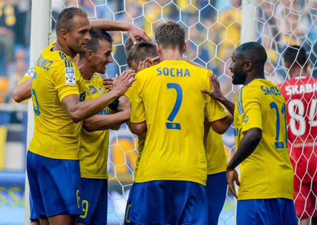 29.07.2016 gdyniastadion miejski przy ulicy olimpijskiej w gdansku . mecz o mistrzostwo ekstraklasy arka gdynia - ruch chorzowna zdjeciu: fot. przemyslaw swiderski / polska press / dziennik baltycki