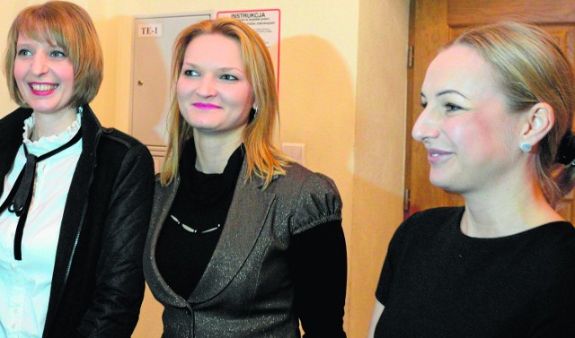 Paulina Bogucka, Emilia Konrad i Agnieszka Opalińska są zadowolone, że mieszkańcy tak chętnie włączyli się w planowanie zmian na dawnym placu zabaw przy ul. Chmielnej.
