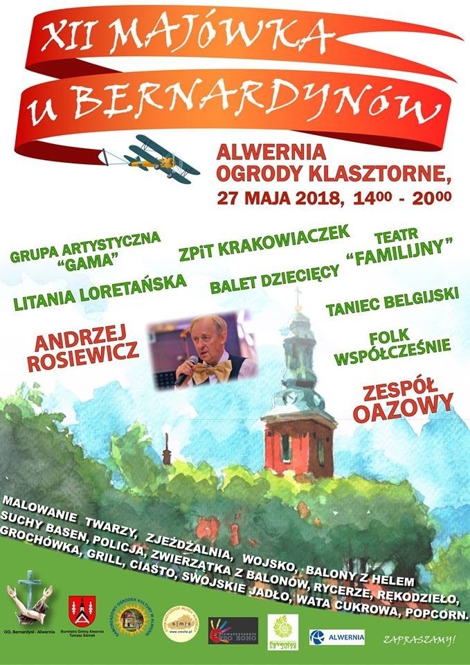 Andrzej Rosiewicz będzie gwiazdą XII Majówki u Bernardynów w...