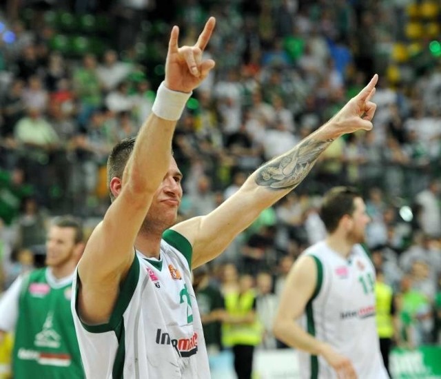 Marcin Sroka był bohaterem ostatniego meczu w Zgorzelcu. Wtedy w ostatniej sekundzie zapewnił zwycięstwo Stelmetowi Zielona Góra. W środę w meczu z Treflem Sopot zdobył 11 punktów.