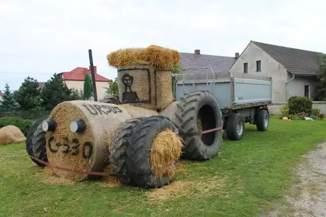 Przyjezdni goście mogli zobaczyć m.in. słomianego gospodarza ze zwierzętami, domki, pawia, a nawet słomiany traktor. Mieszkańcy pracowali nad wystrojem przez kilka tygodni. Największa z dekoracji liczyła ok. 10 metrów i witała przyjezdnych przed wiazdem do miejscowości.