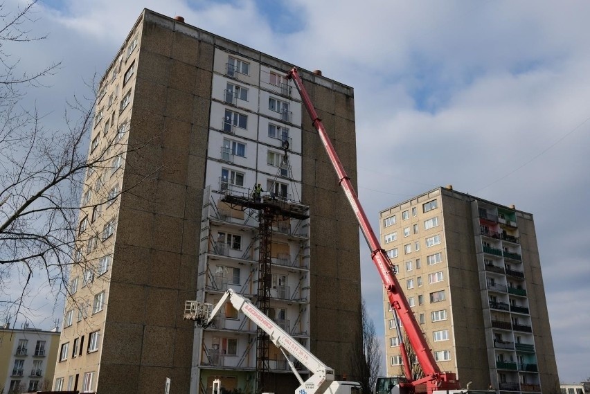 Tak wyglądał demontaż balkonów w styczniu 2018 roku....