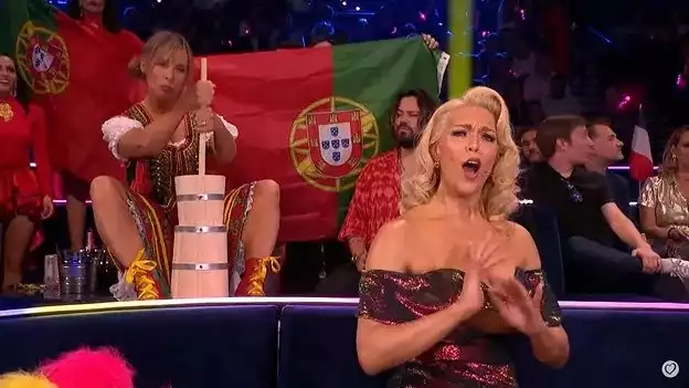 W przerwie między występami na Eurowizji 2023 pojawiła się kobieta odgrywająca "Słowiankę Donatana"