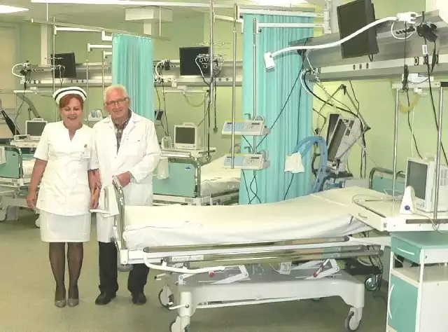 Tak prezentuje się otwarty właśnie nowoczesny Oddział Intensywnej Opieki Medycznej &#8211; wizytówka buskiego szpitala.
