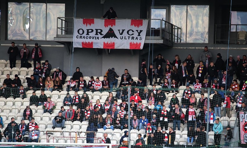 Kibice Cracovii na meczu z Górnikiem Zabrze