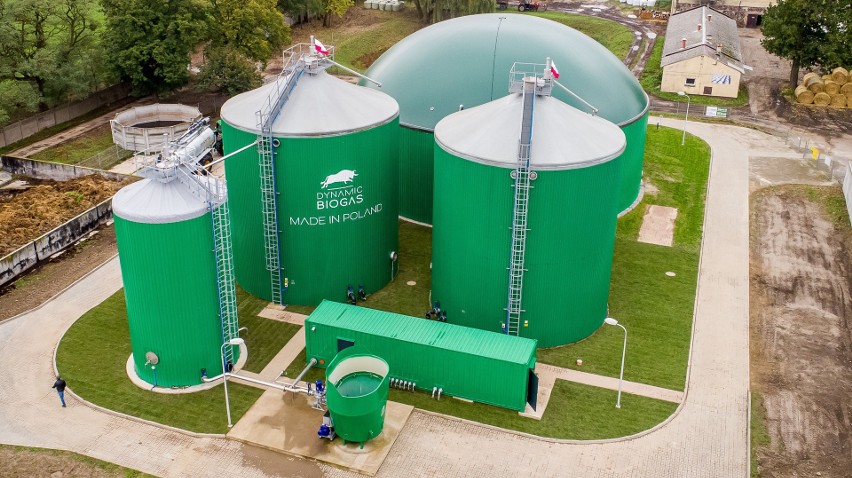 Wykonana w technologii firmy Dynamic Biogas biogazownia w...