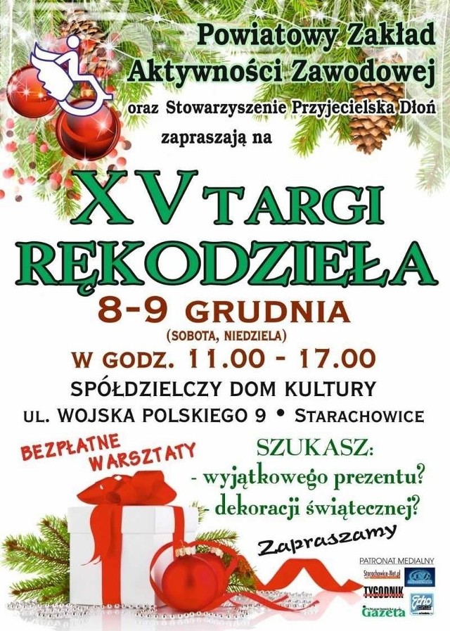 Plakat tegorocznych Targów Rękodzieła w Starachowicach