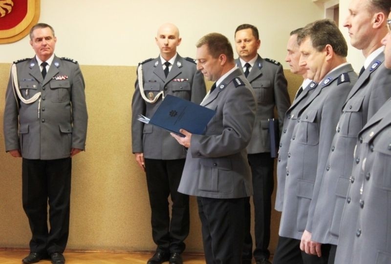 Akt powołania nowego Komendanta łomżyńskiej jednostki, w...