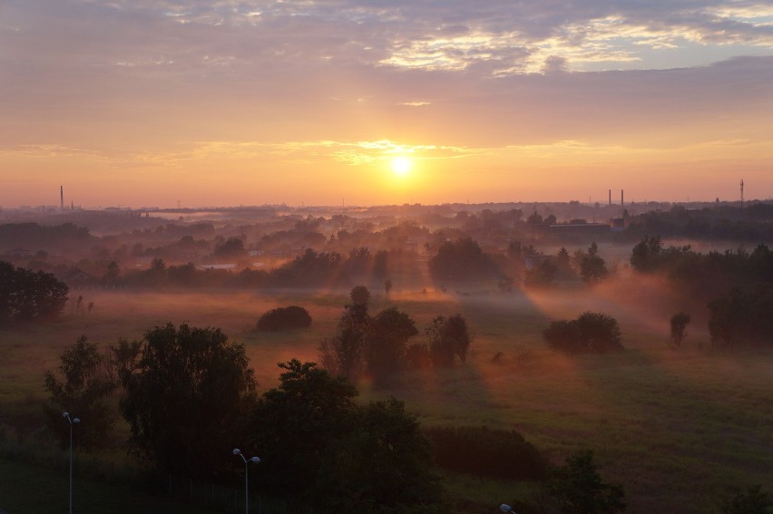 Zachód słońca nad Śląskiem