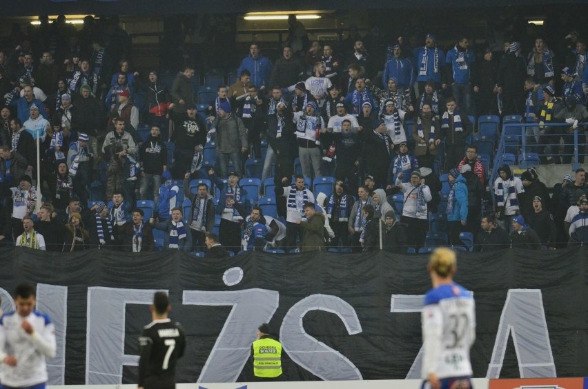 Podczas meczu Lech Poznań - Wisła Płock (2:1) atmosfera na...