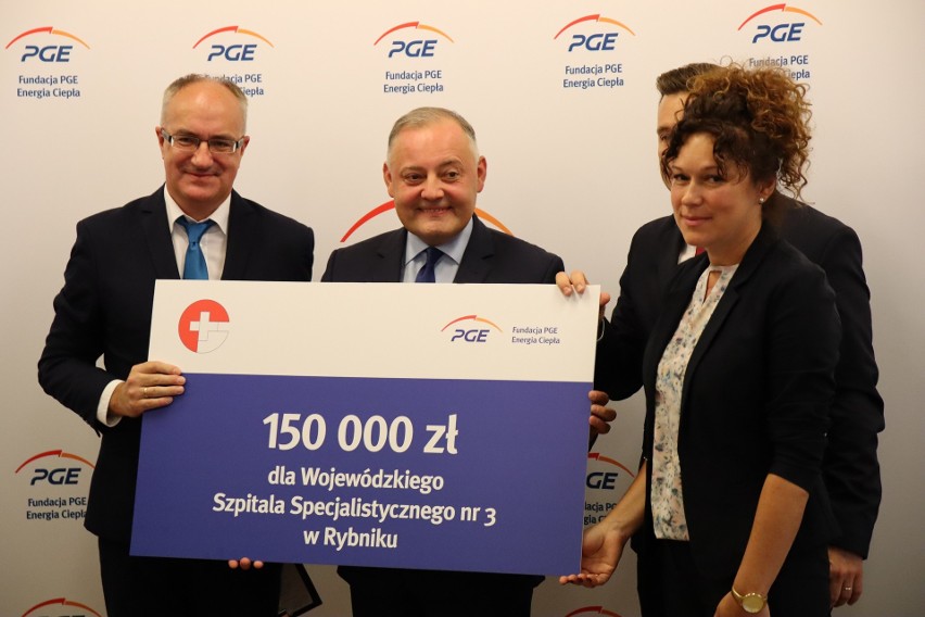 150 tysięcy złotych dla szpitala w Rybniku od Fundacji PGE...