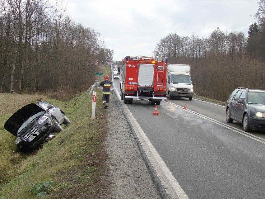 Wypadek w Barwałdzie Górnym.