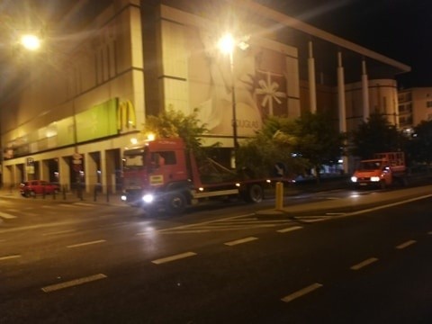 W środku nocy firma zieleniarska zaczęła akcję przesadzania drzew przy ul. Lipowej w Lublinie. Akcję zablokowali mieszkańcy. Zobacz wideo