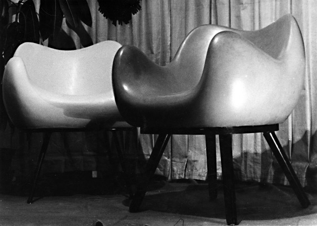 Fotele RM 58, Łódź, koniec l. 50., fotografia, z kolekcji Wery Modzelewskiej i Fundacji im. Romana Modzelewskiego