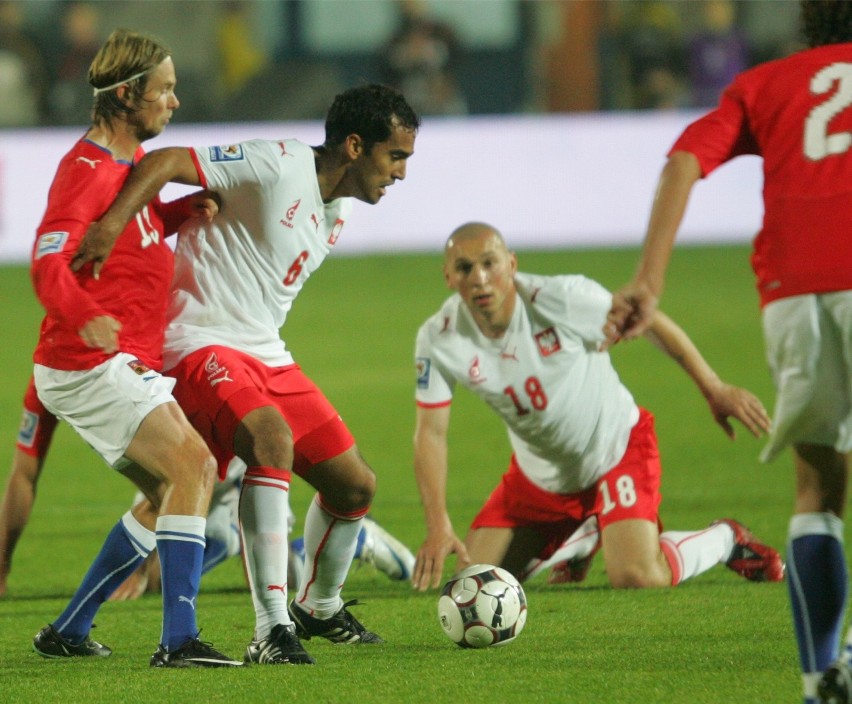11.10.2008 chorzow mecz polska czechy na stadionie slaskim...