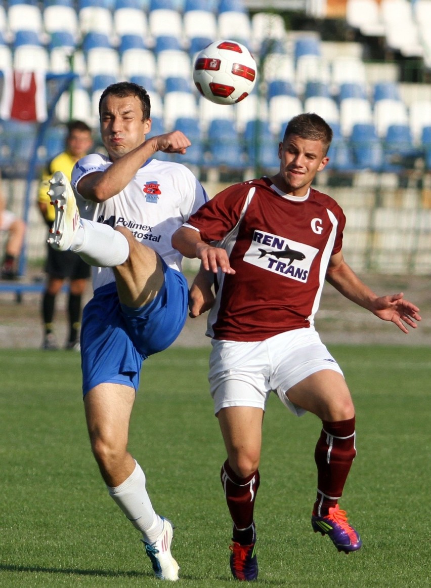 Mecz Garbarnia - Pogoń, rozegrany 14 sierpnia 2011 roku na...