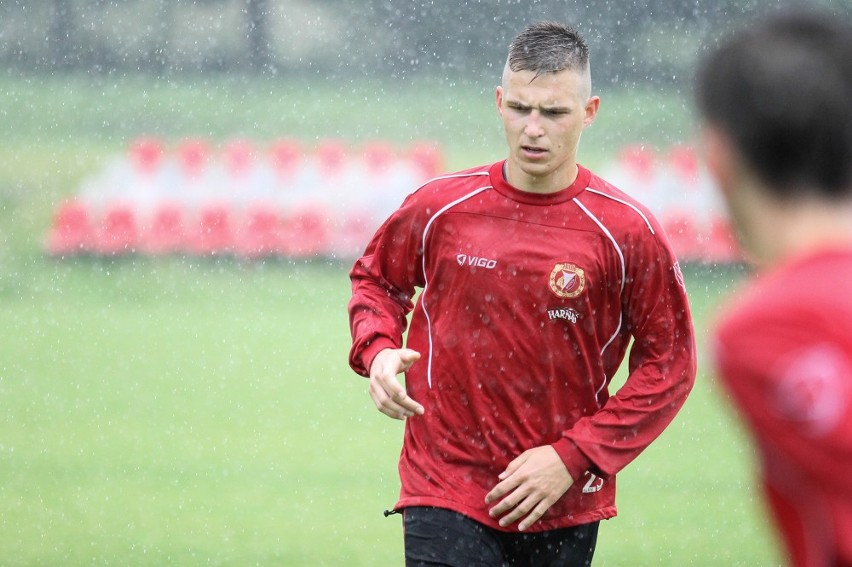 Deszczowy trening Widzewa