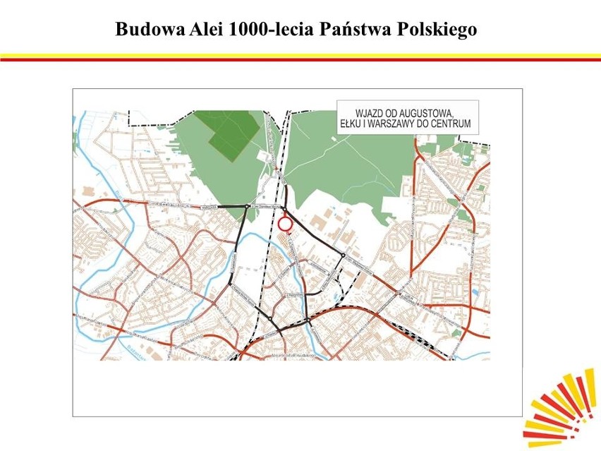 Zmiana organizacji ruchu na 1000-lecia Państwa Polskiego w...