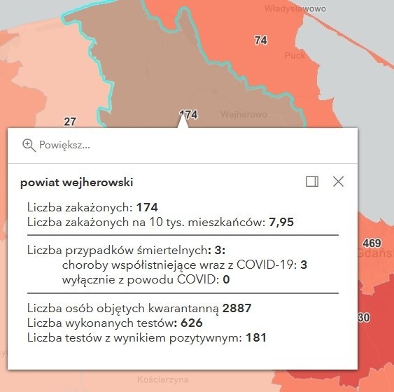 Koronawirus na Pomorzu 27.03.2021. 1986 nowych przypadków zachorowania, zmarło 26 osób