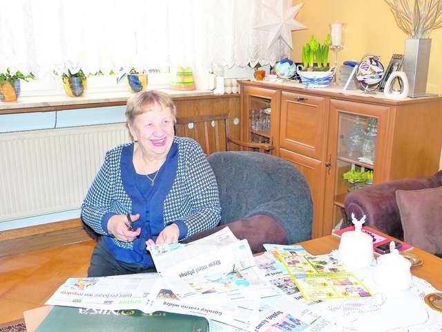 Pani Janina Karlińska od kilku lat czyta i zbiera materiały prasowe dotyczące bydgoskiej siatkówki