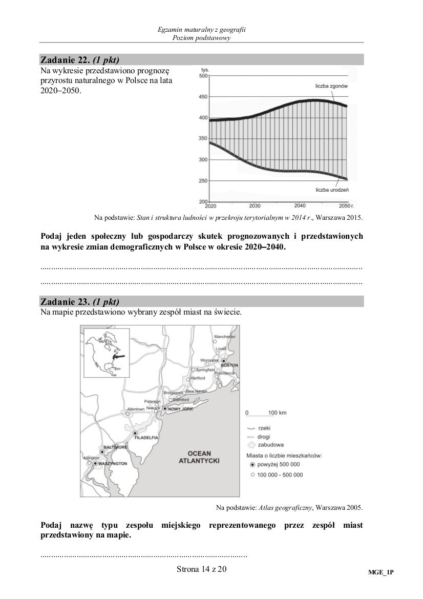 We wtorek MATURA Z GEOGRAFII 16.05.2017 tysiące uczniów w...