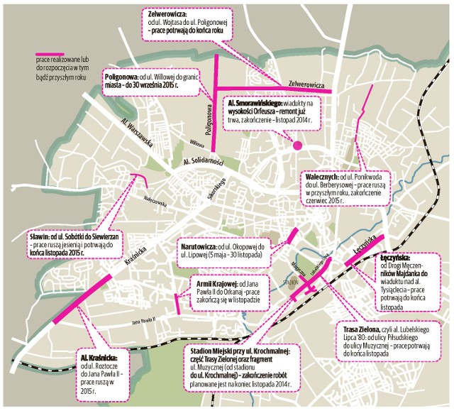 Lublin odpocznie na chwilę od  remontów ulic