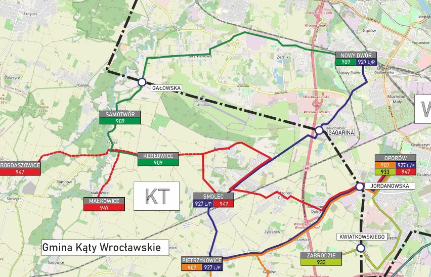 Będzie 10 nowych linii autobusowych z Wrocławia do okolicznych gmin [TRASY, MAPA]