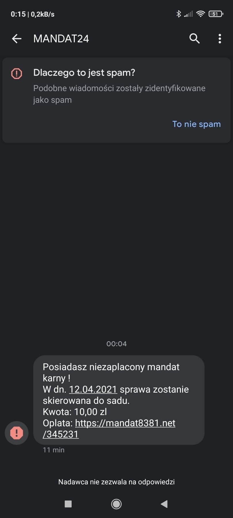 Uwaga na SMS-y o mandacie! Oszuści podszywają się pod policję, można stracić wszystkie pieniądze