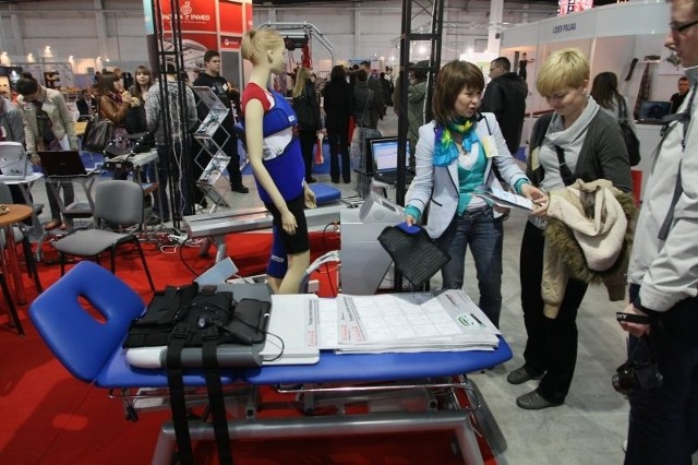 W Targach Kielce można oglądać najnowocześniejszy sprzęt medyczny i służący rehabilitacji.