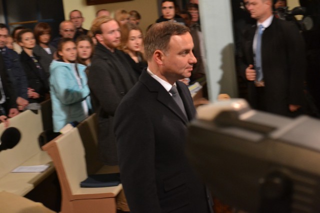 Prezydent Andrzej Duda na ewangelickim nabożeństwie w Bielsku-Białej