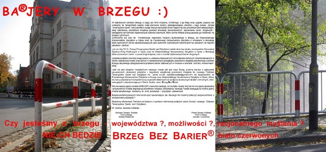 Działacze TOnZ przygotowali w sprawie barierek apel, który skierowali m.in. do wojewódzkiego konserwatora zabytków.