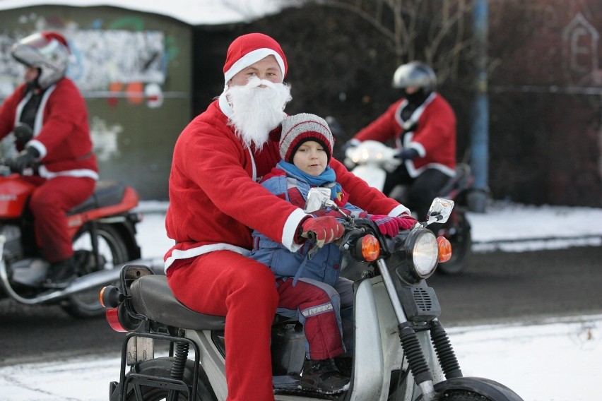 Mikołaje na motocyklach w Rudzie Śląskiej [ZOBACZ ZDJĘCIA]