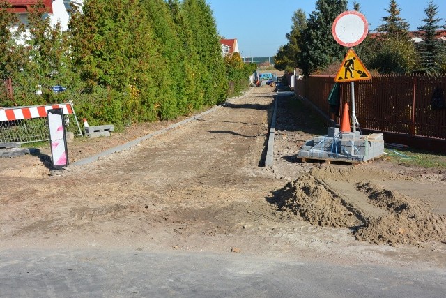Remont drogi w Wieńcu.