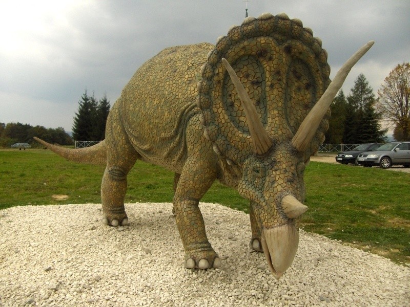 Jeden z dinozaurów w Głobikowej.