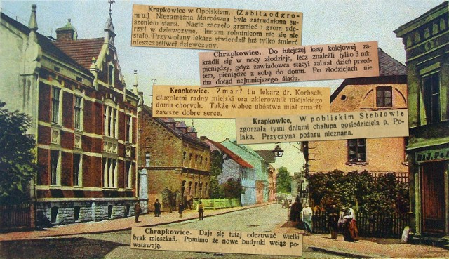 Jedni redaktorzy posługiwali się nazwą „Krapkowice”, inni „Chrapkowice” - obie odnoszą się do tego samego miasta.