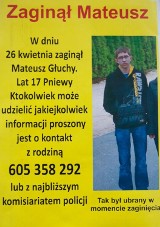 Zaginął 17-letni Mateusz Głuchy z Pniew. Ktoś go widział?