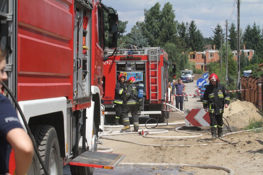 Pożar domu jednorodzinnego w Wilczycach