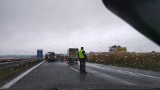 UWAGA! Kolizja dwóch aut na autostradzie A6 w Kołbaskowie