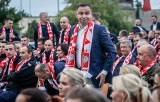Polska - Kolumbia, MŚ 2018. Prezydent Andrzej Duda kibicował Polakom w Gdyni [zdjęcia]