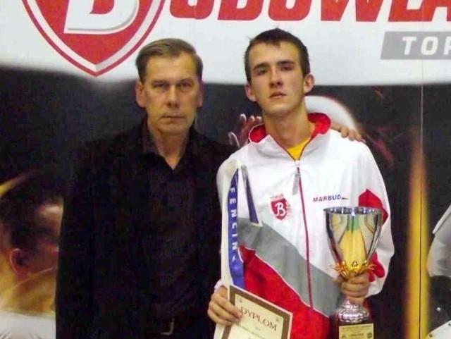 z trenerem Krzysztofem Puzą.