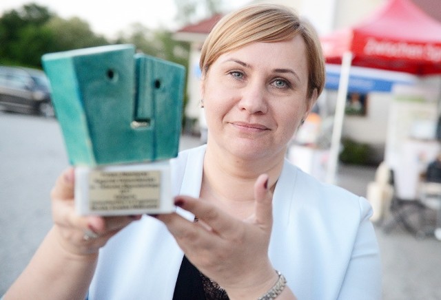 Zwyciężczyni w kategorii "Dziennikarstwo na pograniczu" Monika Iłowska-Walkowiak" z Radia Zachód