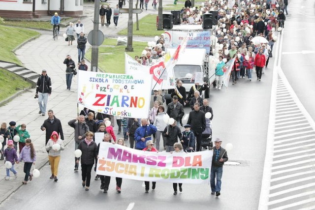 Marsz dla Życia i Rodziny w Słupsku.