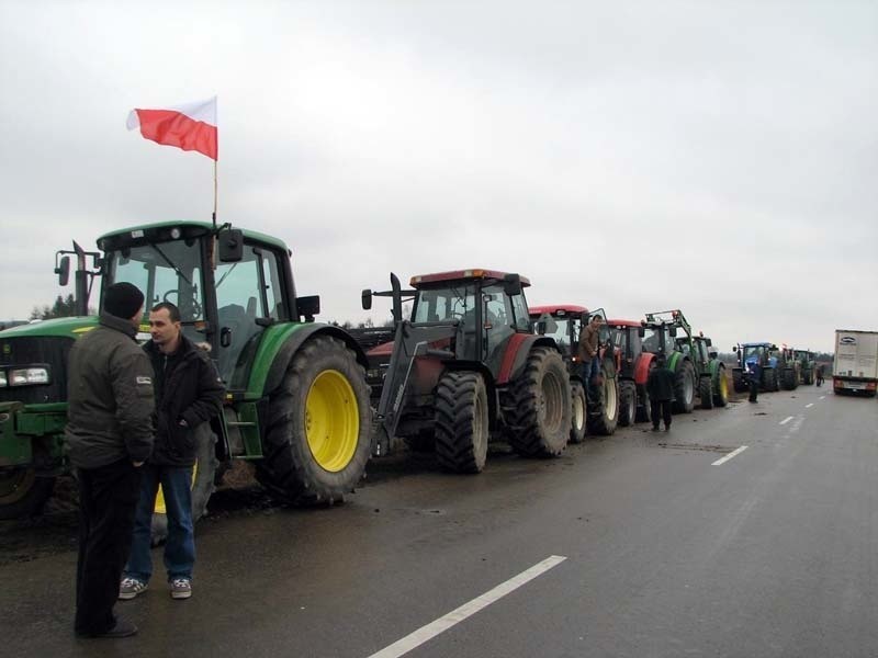 Około 50 traktorów wyjechało z Bielska Podlaskiego. Kolumna...